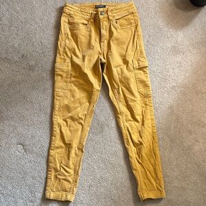Prana Women's Yellow Cargo Pants
